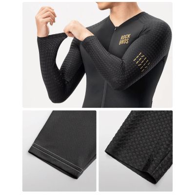 6. Rockbros YDCX008 Diamond Long Sleeve Cycling Jersey Size XXL - Black