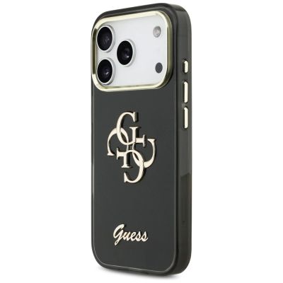 2. Guess IML 4G Script Metal case for iPhone 17 Pro Max - black