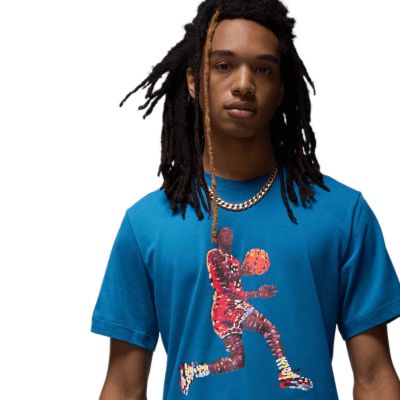 3. Jordan Flight Men's Sports T-Shirt Blue - FN6000-457