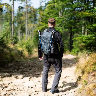 6. NC1925 GRAY WAYFARER 35L NILS CAMP TRAVEL BACKPACK