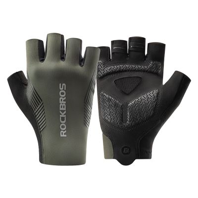 Rockbros cycling gloves spring/summer/autumn, short fingers, size: M - green