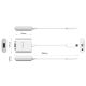 4. Orico PTAV USB-C - VGA adapter and 3.5 mm Full HD mini jack 0.15 m - silver