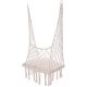 6. OPENWORK HAMMOCK HANGING CHAIR STORK'S NEST 60x60x150CM WITH ECRU PILLOW