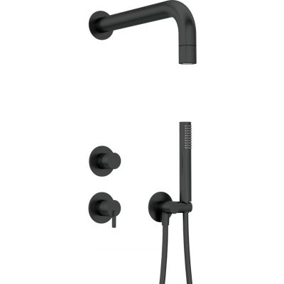 Deante Silia NQSN9XK flush-mount kit, black