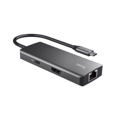 2. Trust DALYX 6-IN-1 USB-C Multi-Port Adapter Silver