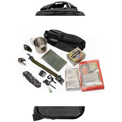 7. Evacuation Backpack with Equipment, Black SEMI LINE