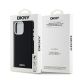8. DKNY Liquid Silicone Small Metal Logo MagSafe Case for iPhone 15 Pro Max - Black