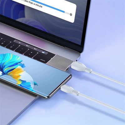 8. Baseus Pudding 100W USB-A - USB-C Cable 1.2m - White