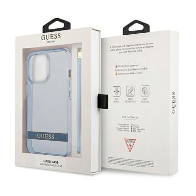 8. Guess GUHCP13LHTSGSB iPhone 13 Pro / 13 6,1 "blue / blue hardcase Translucent Stap