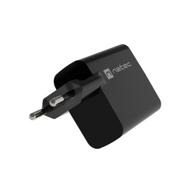 8. NATEC CHARGER RIBERA GAN 1X USB-A + 1X USB-C 45W BLACK NUC-2143