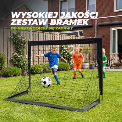 34. VIRTUFIT FOLDABLE SOCCER GOAL SET - SOCCER GOALS - 120 X 90 CM