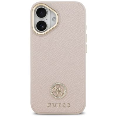 3. Guess Grained Strass Logo MagSafe case for iPhone 17 - pink