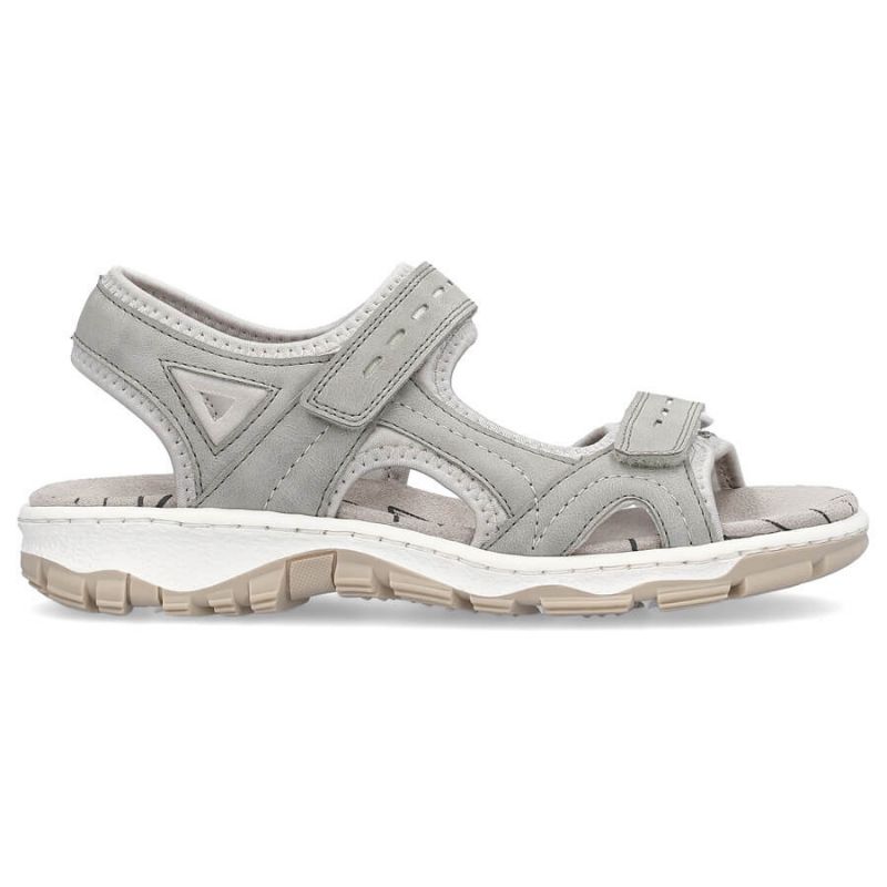 17. Comfortable Rieker W RKR674 sandals gray