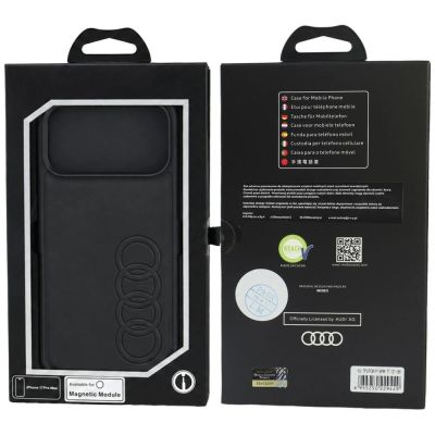 5. Audi TT Synthetic Leather MagSafe Case for iPhone 18 Pro Max / 17 Pro Max - Black