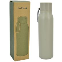550 ML INSULATED BOTTLE WITH CARABINER, BEIGE, STAMINA