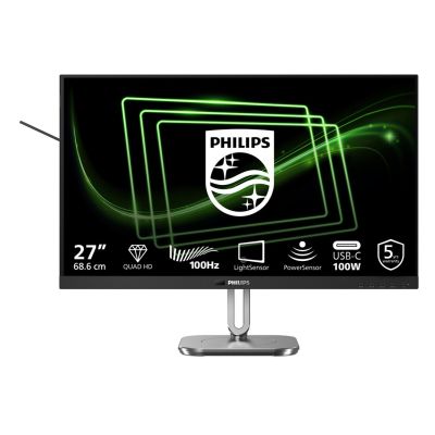 34. Monitor Philips 27B2G5601/00 27" IPS 16:9 60Hz 4ms 2560x1440 300cd/m2 HDMI:1 Silver