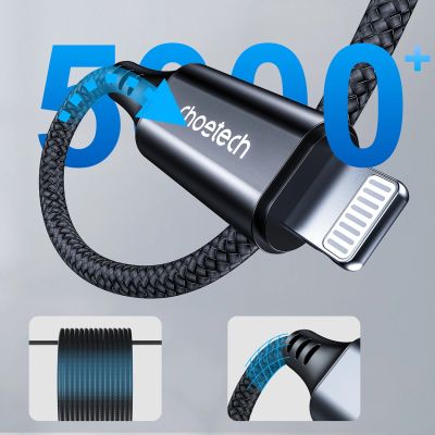 4. Choetech AUX007 Lighting / mini jack 3.5mm cable 1 m - black