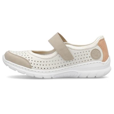 35. Comfortable Rieker W RKR575A openwork shoes, beige