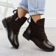 5. Women’s Brown Suede Ankle Boots Potocki Z25-SZ12080