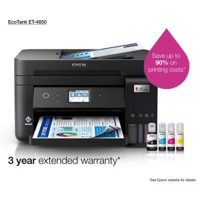 75. Epson EcoTank ET-4850 Inkjet A4 4800 x 1200 DPI 33 pages/min Wi-Fi