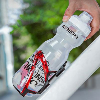 7. Wozinsky WUR-01BR Bike Bottle Holder Basket - Black and Red