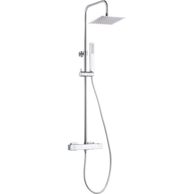 Rain shower with thermostatic tap