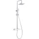 Rain shower with thermostatic tap