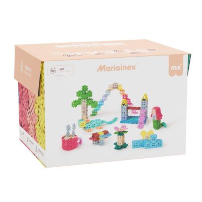 5. Marioinex Mini Waffle building blocks, 500 pieces, pastel