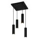 PENDANT LIGHT ICEL 4XGU10 MATT BLACK