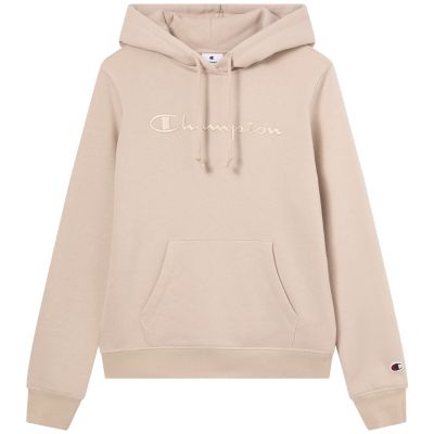 8. Champion Women's Hooded Sweatshirt Beige 118379 MS099