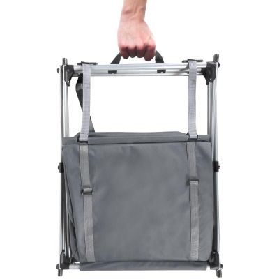 24. FOLDABLE TRAVEL CABINET WITH 3 SHELVES 49x53x95CM CAMP ACTIVE