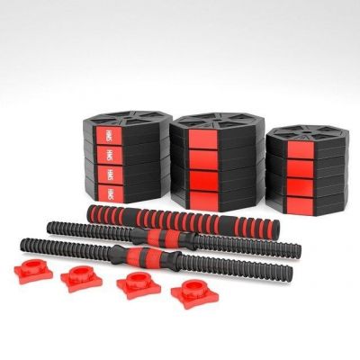 4. Composite dumbbell HMS SGC30 30kg + barbell