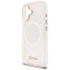 6. Guess IML Script Metal MagSafe Case for iPhone 17 - Pink