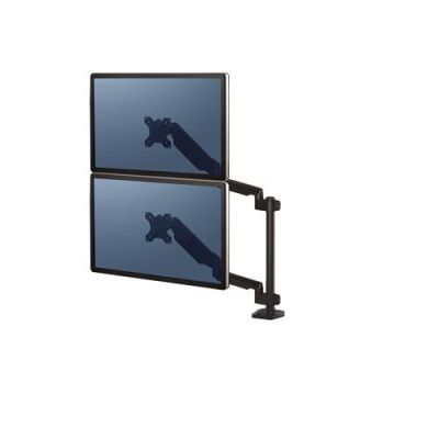10. Fellowes Ergonomics Dual Vertical Monitor Arm - Platinum Series