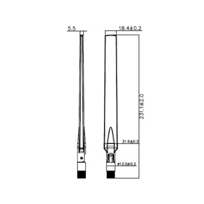 4. DeLOCK 88913 antenna Omnidirectional antenna RP-SMA 7 dBi