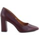 2. Burgundy suede pointed toe pumps Sergio Leone PB216