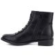 3. Women's black flat ankle boots M.Daszyński SA62-126