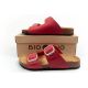 9. Bio Bio Women's slippers, profiled flip-flops, natural leather