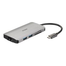 D-Link DUB-M810 Wired Docking Station USB 3.2 Gen 1 (3.1 Gen 1) Type-C Aluminum