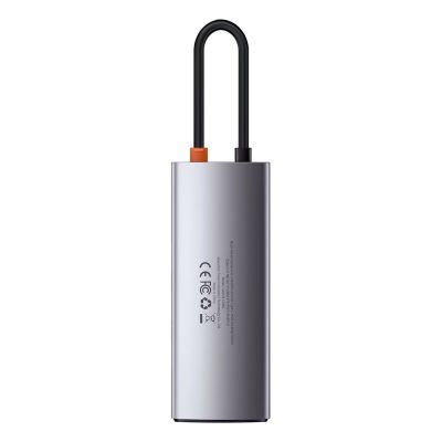 3. Baseus Metal Gleam Series 5-in-1 Multifunctional HUB USB Type C - USB Type C Power Delivery 100 W / HDMI 4K 30 Hz / 3x USB 3.2 Gen 1 (CAHUB-CX0G)