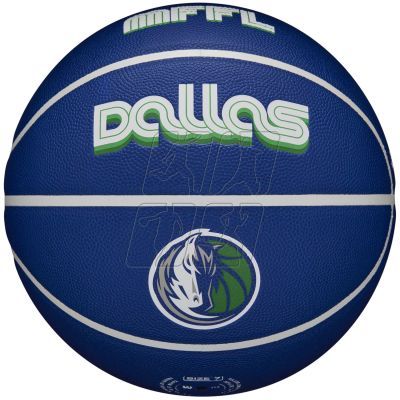 2. Wilson NBA Team City Collector Dallas Mavericks Ball WZ4016407ID basketball