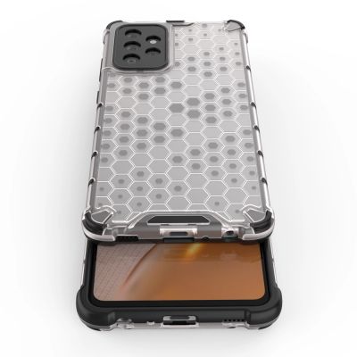 9. Honeycomb Case armor cover with TPU Bumper for Samsung Galaxy A72 4G transparent