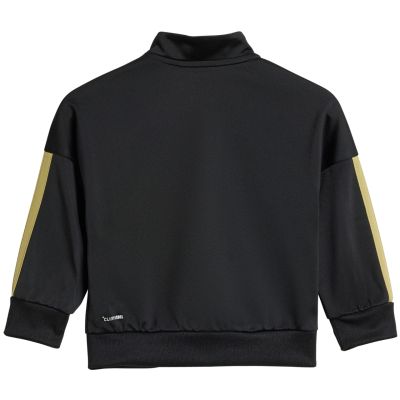 10. adidas Essentials Climacool Kids Tracksuit Black and Gold JC8857