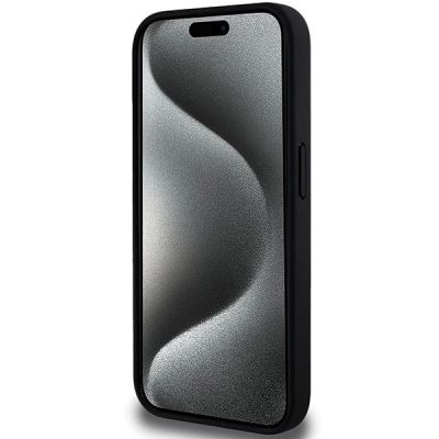 5. BMW Perforated Tricolor Line case for iPhone 15 Pro - black