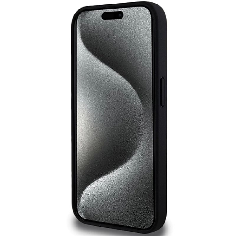 5. BMW Perforated Tricolor Line case for iPhone 15 Pro - black