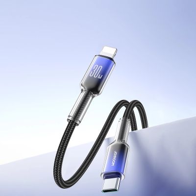 10. Joyroom S-A42 Crystal-Clear Series 30W USB-C - Lightning cable 1.2m - black