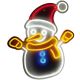 NEON SNOWMAN WALL LAMP