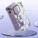 2. Tech-Protect MagMood MagSafe iPhone 15 Pro Max Case - Daisies with Leaves