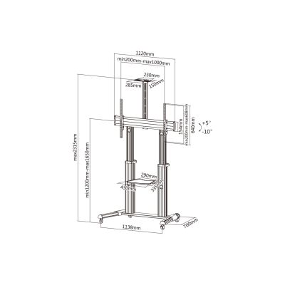 6. Equip Base 650605 TV mount 60' - 100'