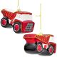5. MICA GLASS CHRISTMAS TREE ORNAMENT IN THE SHAPE OF A DUMP TRUCK